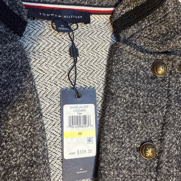 Tommy Hilfiger Black and Gray Band Jacket-Never Worn - Picture 2 of 8